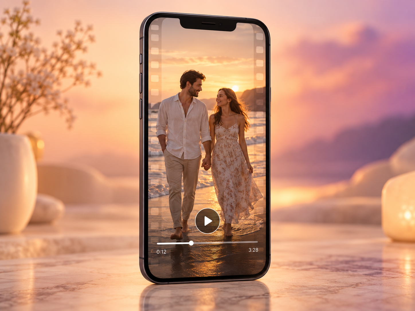 Telefon içinde profesyonel video montaj klibi örneği